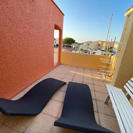 וילה Marina 5p Avec Piscine Et Terrasses, 4 Chambres, Clim, Parking, Proche Et Commerces, Port Barcares - Fr-1-81-554 לה ברקרה