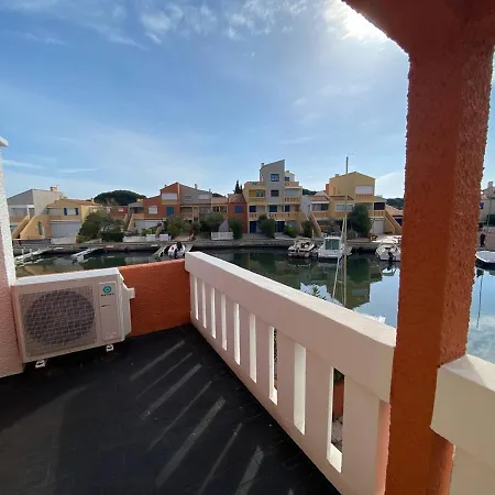 Marina 5p Avec Piscine Et Terrasses, 4 Chambres, Clim, Parking, Proche Et Commerces, Port Barcares - Fr-1-81-554 וילה לה ברקרה