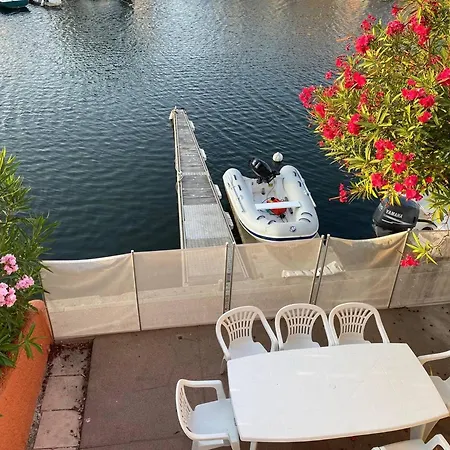 Marina 5p Avec Piscine Et Terrasses, 4 Chambres, Clim, Parking, Proche Et Commerces, Port Barcares - Fr-1-81-554 Вилла